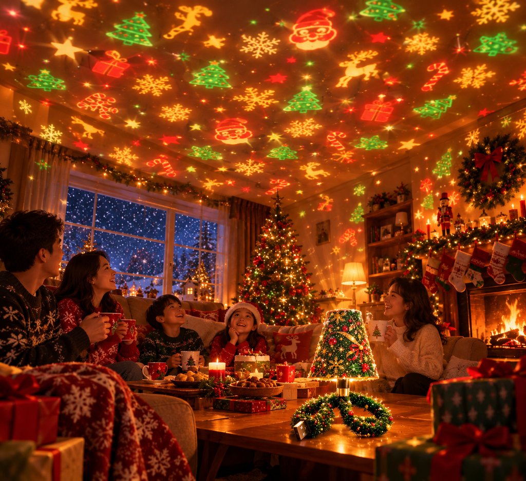 AuraGlow Living Christmas Projector Light