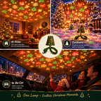 AuraGlow Living Christmas Projector Light