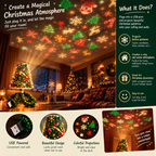 AuraGlow Living Christmas Projector Light